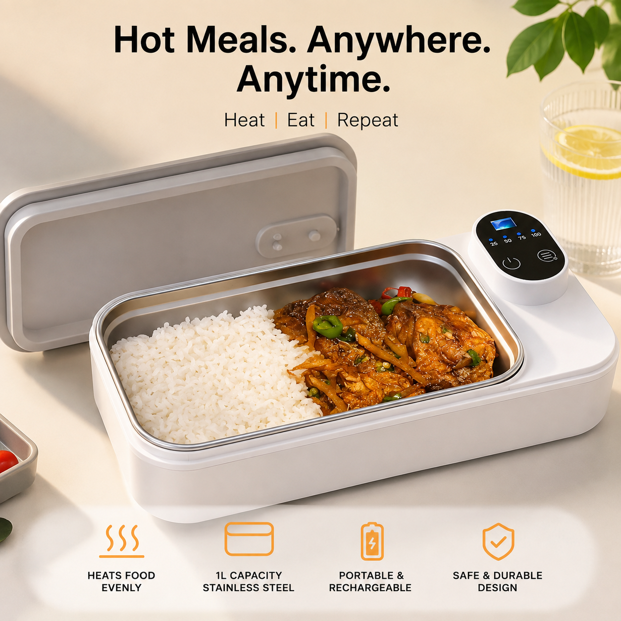 HEVORA Heated Lunch Box